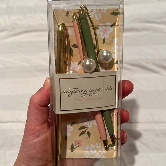 NWT Paper Riot Co 3pc Pearl Pen Set Key 75 - Picture 2 of 5